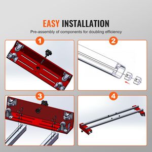Glissière de défonceuse portable et réglable de 60 pouces avec système de contrôle NC Studio, gabarit de nivellement de dalles pour le travail du bois DIY et la finition du bois - Product Image 6