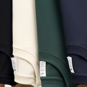 T-shirts en coton 100 % surdimensionnés en gros, poids du tissu 320 g, respirants, confortables, style urbain tendance, logo personnalisé sur le devant - Product Image 4