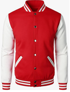 Blouson Bomber Varsity Personnalisé en Toile Brodé Solide avec Col Montant, Idéal pour l'Hiver, Style Baseball, Nom/Numéro Personnalisable - Product Image 3