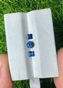Bague de mariage royale de luxe exclusive en or 14 carats, sans nickel, sans plomb, avec émeraude radiante et saphirs naturels multicolores, fusion vibrante - Product Image 5