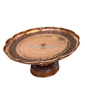 Decorative <b>Cake</b> <b>Stand</b> for Serving <b>Cake</b> & Cupcake <b>Set</b> of 2 Red Color Iron Metal <b>Cake</b> <b>Stand</b> Resin Epoxy Mold - Product Image 3