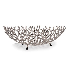 Selling Handmade High Quality Aluminum Eco-Friendly Tabletop Vase Gold Finish Modern Design Holds Water Decorative <b>Bowl</b> - Product Image 3