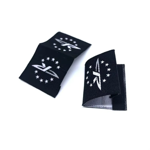 Étiquettes de vêtements tissées personnalisées, logo brodé, étiquettes de vêtements rectangulaires, étiquettes d'entretien en tissu pour sacs, chaussures - Product Image 3
