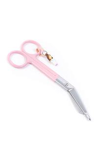 Ciseaux à pansements roses Lister en acier inoxydable, outil de coupe médical manuel certifié CE pour une élimination sûre des pansements Hermann Meditech - Product Image 3