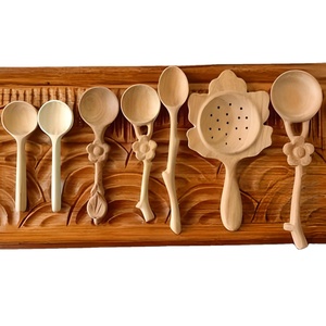 ช้อนไม้งานฝีมือที่ไม่เหมือนใครของเวียดนามช้อนไม้ตกแต่งแบบดั้งเดิมเหมาะสำหรับร้านอาหารที่สง่างาม - Product Image 1