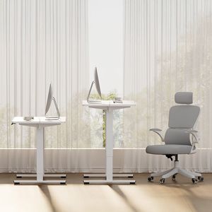 Dual Motor Electric Standing Desk Adjustable Height Home <b>Office</b> <b>Computer</b> Workstation Sit Stand Two-Piece Tabletop Workstation - Product Image 5