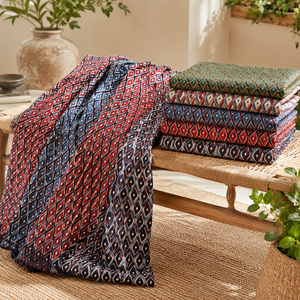 Jaipur Moda Anaya I Traditional Ajrakh Cotton <b>Fabric</b> Paisley Print Hand Block Printed Medium <b>Weight</b> 100GSM for Apparel Crafts - Product Image 3