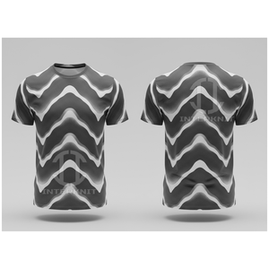 Men's <b>Tie</b>-Dye Short Sleeve <b>Knitted</b> O-Neck Casual Regular Fit 100% Cotton Breathable for Teal Pattern T-Shirt - Product Image 2