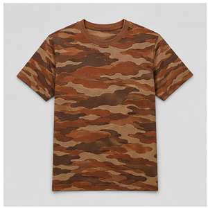 Camiseta de Manga Corta para Hombre con Estampado de Camuflaje Canyon Rust Broken Contour, MTS-CAMO-0007 - Product Image 1