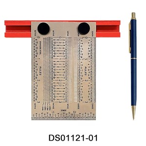 Règle en T de précision en acier inoxydable 304 avec trous de marquage micro-précis (76 mm) pour charpentiers, architectes et ingénieurs - Product Image 2