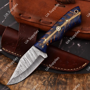 มีดเดอร์มาซัสสตีลขนาด 8 นิ้ว ปลายแหลมคม คุณภาพสูง 58 HRC สำหรับตัดกระดูกสัตว์ ใช้สำหรับตั้งแคมป์และกิจกรรมกลางแจ้ง ด้ามจับทรงกรวยสน ทำด้วยมือ EDC อเนกประสงค์ - Product Image 3