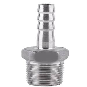 ปลั๊กเชื่อมต่อแบบยืดหยุ่นสแตนเลส 304 พร้อมเกลียวตัวผู้ขนาด 13 มม. x 1/2 นิ้ว เมตริก สำหรับการบำบัดน้ำ - Product Image 1