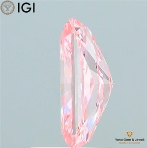 Diamante Cultivado en Laboratorio con Certificación IGI, 1.50 Quilates, Color Rosa Intenso, Claridad VS2, Corte Radiante, Perfecto para Piezas de Joyería Nupcial Personalizadas - Product Image 3