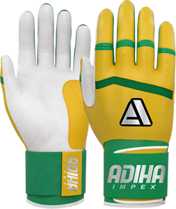 ถุงมือตีเบสบอลหนัง Adiha Impex ปรับแต่งสีและขนาดได้ ปิดด้วยแถบตีนตุ๊กแก สำหรับผู้ใหญ่ทุกเพศ เหมาะสำหรับการฝึกซ้อม เป็นมิตรกับสิ่งแวดล้อม - Product Image 1