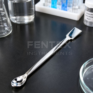 Cuchara Espátula de Acero Inoxidable para Químicos, Cuchara de Muestreo de Micropartículas de Doble Extremo para Laboratorio, Herramienta para Manipulación de Reactivos - Product Image 5