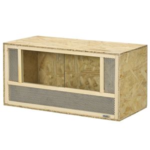 Terrario per Camaleonti, Lucertole, Serpenti, Rane e Rettili 80x40x40 cm con Porta Scorrevole e Lampada Riscaldante in PC - Product Image 1