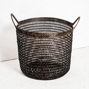 Cestas de mimbre natural para almacenamiento de ropa sucia, cesta trenzada a mano de alta calidad - Product Image 3