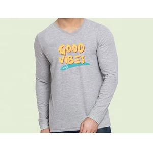 Full Sleeve Custom Logo Slim Regular <b>T</b>-<b>Shirts</b> Sports <b>Muscle</b> <b>Fit</b> Silk Screen Printed Quick Dry 100% Cotton Mens Tshirt - Product Image 2