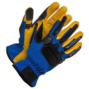 Guantes Mecánicos Personalizados Anti-Impacto de Cuero con Protección TPR para Pesca, Palma Reforzada, Diseño Ergonómico y Muñequera Larga - Product Image 6