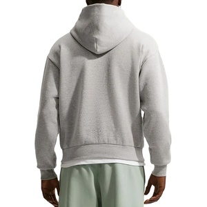 Sudadera con Capucha para Hombre, de Algodón y Poliéster, Manga Larga, Corte Holgado, Color Sólido, Antiarrugas, Estilo Casual Urbano, con Logotipo Personalizado - Product Image 3