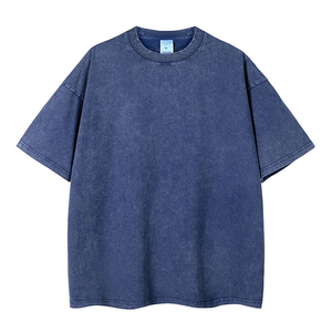Fournisseur en gros de t-shirts délavés à l'acide pour les chaînes de magasins de vêtements avec application de logo personnalisé et prix de gros direct usine - Product Image 3