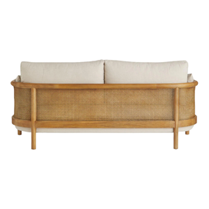 Canapé en bois design – Mobilier de luxe pour salon avec sièges rembourrés pour la salle à manger, la maison, l'hôtel et la décoration de villa - Product Image 3