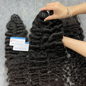 Producto Popular: Cabello Virgen Vietnamita Suave, Extensiones de Cabello Rizado Birmano con Trama, Doble Trama y Puntas Gruesas - Product Image 1