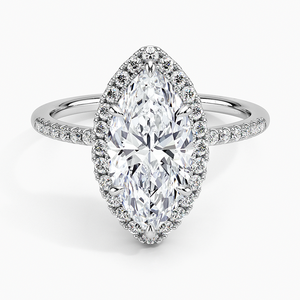 BOJ <b>Ring</b> 029 Marquise Cut 925 Silver Cambria Halo White <b>Diamond</b> <b>Ring</b> 2ct D Color VVS1 Moissanite GRA Certified Low Price <b>Ring</b> - Product Image 1