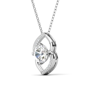 Abordable 925 Argent Sterling Diamant Moissanite De 1 Carat Pendentif Collier Pour Femme Bijoux Fins Destiny Bijoux - Product Image 2