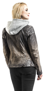 Custom Women’s Classic Genuine Sheepskin Leather <b>Jacket</b>, Fashion Casual Motorcycle <b>Biker</b> <b>Jacket</b> - Product Image 2
