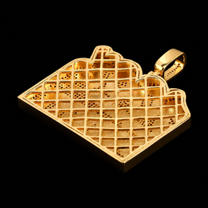 Pendentif Chiffres et Lettres Best-Seller Plaqué Or 18K Moissanite Taille Baguette et Ronde Style Hip Hop pour Homme – Idéal au Quotidien - Product Image 2