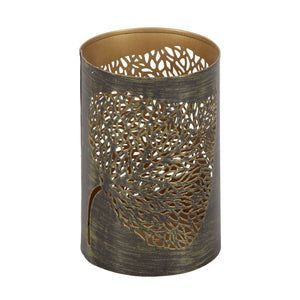 Porte-bougie décoratif en fer avec couvercle, fait main et durable, pour mariages et occasions spéciales - Product Image 1