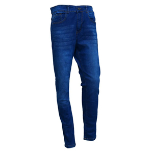 Jeans décontractés slim fit pour hommes, style streetwear, en denim de haute qualité, délavé à l'acide, service OEM - Product Image 1