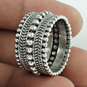 Best Selling Handcrafted Oxidized Artisan <b>Ring</b> <b>Crafted</b> From 925 Sterling Silver Classic And Designer Style Unisex Jewelry - Product Image 1