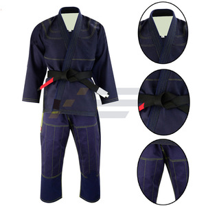 Uniformes de Jiu Jitsu de Algodón y Poliéster de Último Diseño, Conjuntos de Color Sólido para Club, Trajes de Karate, BJJ y Artes Marciales, Servicio OEM Disponible - Product Image 3