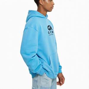 Sweat à capuche d'hiver tricoté 100 % coton respirant 340 GSM pour hommes GYM Active, style le plus récent, couleur unie, personnalisable, vente en gros - Product Image 5