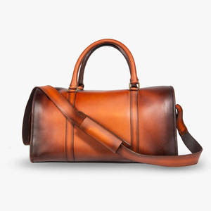 Bolsa de Viaje de Piel Sintética PU, Impermeable, para Fin de Semana, Portátil, Tipo Duffel - Product Image 3