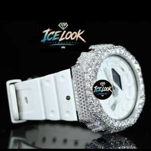 Reloj ICELook de Lujo, Cerámica y Acero Inoxidable, Esfera Blanca Redonda de 40 mm, Cuarzo Analógico, Correa de 20 mm, Estilo de Joyería de Moda Unisex - Product Image 2