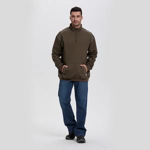 Sweat-shirt de travail FR ignifuge de haute qualité pour la construction et la sécurité, avec fermeture éclair, pour mécaniciens et soudeurs - Product Image 1