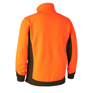 Customized <b>Men's</b> <b>Orange</b> Soft Shell Hunting Jacket Full Sleeve Windproof Color Blocking Autumn Outdoor Wear - Product Image 2