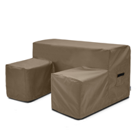 Fundas para Sofás Seccionales en Forma de U al por Mayor, Fundas Protectoras Modernas y Minimalistas, Resistentes al Polvo, 100% Impermeables, Oxford 600D de Alta Resistencia, Protección UV 50+