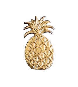 <b>Gold</b> Pineapple Classic Brass Napkin <b>Rings</b> <b>Set</b> | Durable Eco-Friendly Napkin Holders | Dining Table Decor - Product Image 1