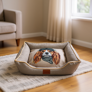 Cuccia per Animali Yommy con Stampa Cane, Rettangolare S M L, Impermeabile e Antiscivolo per Interni - Product Image 3