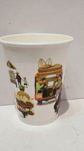 Vaso de Papel Kraft Ecológico Compostable para Regalos, de 2 Capas, Biodegradable, de Grado Alimenticio, Impresión Flexográfica Personalizada, para Bebidas Frías y Calientes - Product Image 2