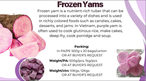 Cheapest Price Frozen Purple Yam Ube Halaya Yam Puree Grated Cube Slice Natural Sweet Taste Smooth Texture Retail Bag 500g 1kg - Product Image 3