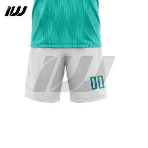 ชุดฟุตบอลผู้ชาย ผ้าโพลีเอสเตอร์ 100% คอกลม แขนสั้น เป็นมิตรกับสิ่งแวดล้อม ยืดหยุ่น ระบายอากาศได้ดี เหมาะสำหรับฟุตบอล - Product Image 4