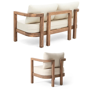 Juego de Muebles de Patio de Madera de Teca de Diseño Moderno de Alta Gama para Jardín, Muebles de Exterior para Hoteles, Jardín de Madera - Tiar - Product Image 5