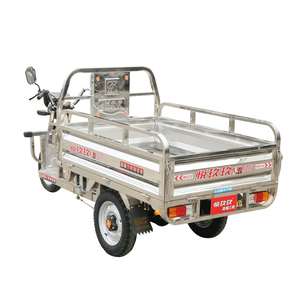 Triciclo Eléctrico de Carga JIU XIN de 1.5m, Acero Inoxidable, Capacidad de Carga de 450kg, Caja de Carga Abierta de 15m, Asiento para Pasajeros, 40km/h, Batería de Plomo-Ácido - Product Image 5