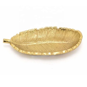 Bandeja de exhibición de aluminio para joyas y adornos, con diseño de pluma plateada, superventas - Product Image 2