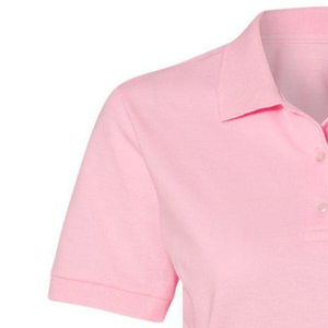 AKA Polo Pink AKA Crest Polo Shirt <b>Light</b> Pink Embroidered Logo Short Sleeve Collared Greek Sorority Apparel - Product Image 2